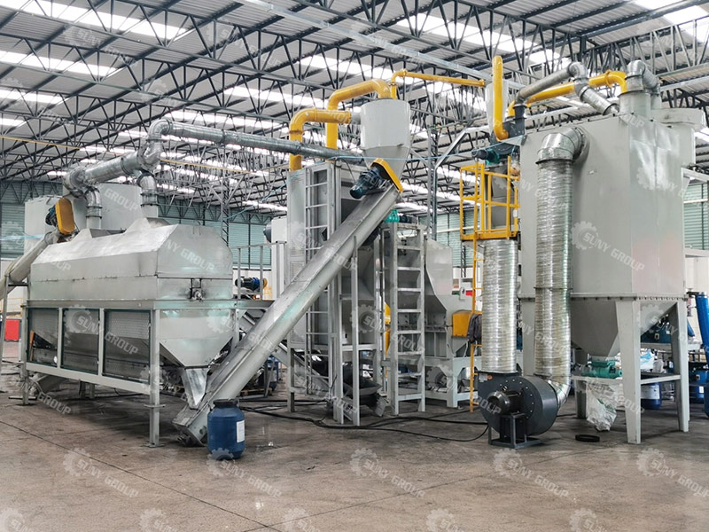 waste lithium battery crushing and sorting equipment