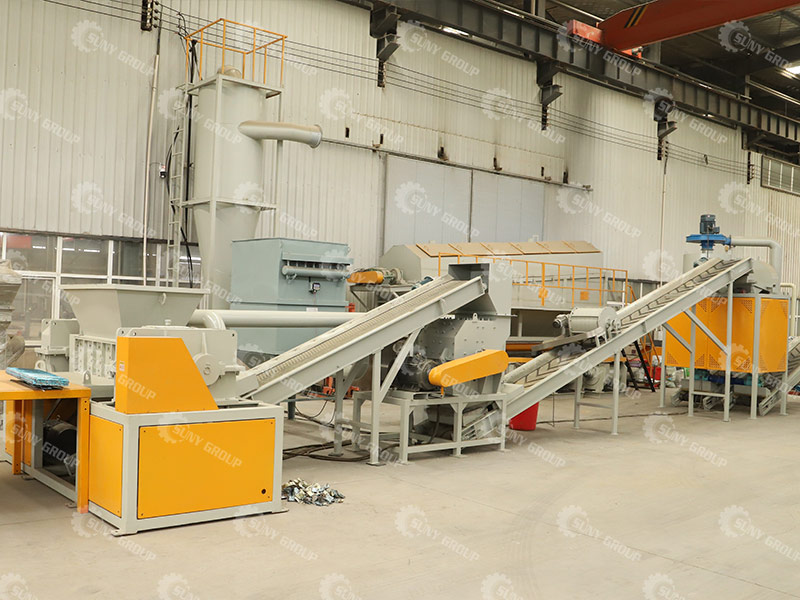 Radiator recycling equipment