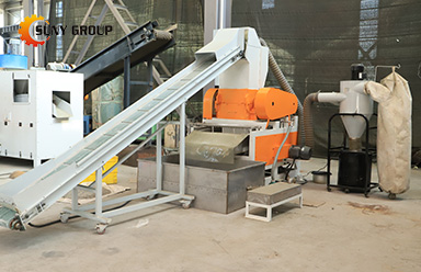 Application of Small Wet-Type Waste Cable Recycling Equipment