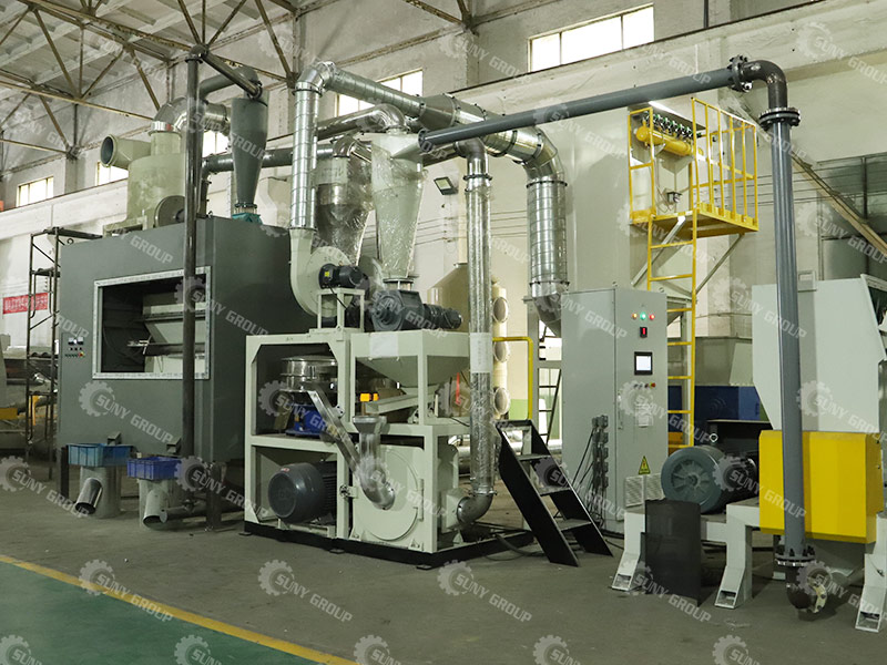 Aluminum-plastic separation recycling equipment