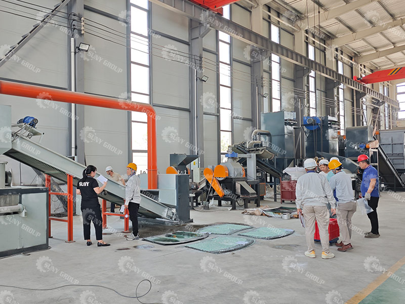 laminated glass recycling equipment