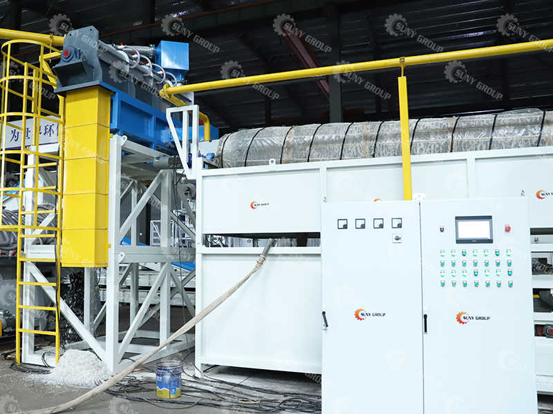 paper-plastic separation recycling equipment