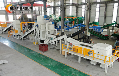 Hign econimic value of waste refrigerator recycling line