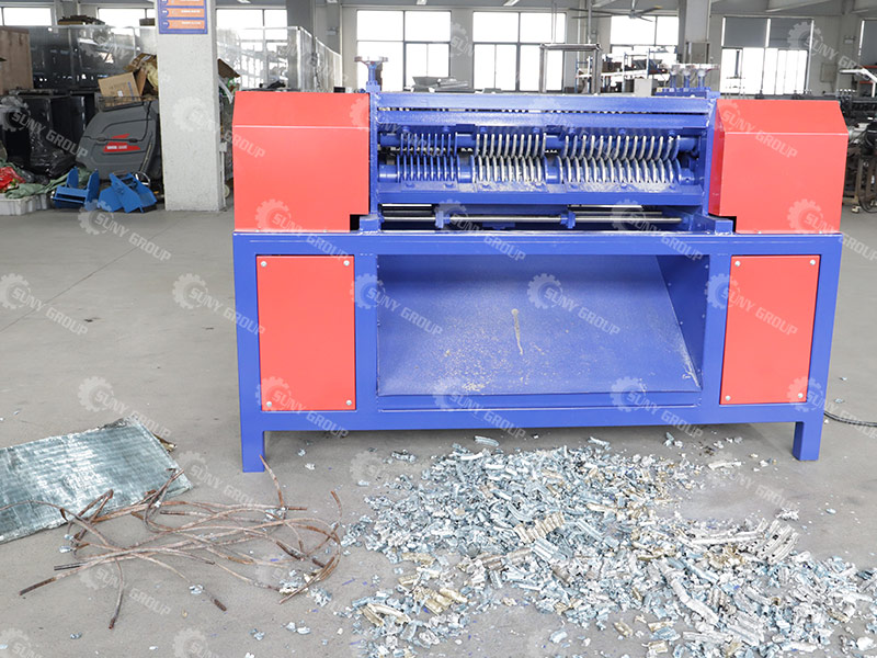 copper aluminum radiator stripping machine