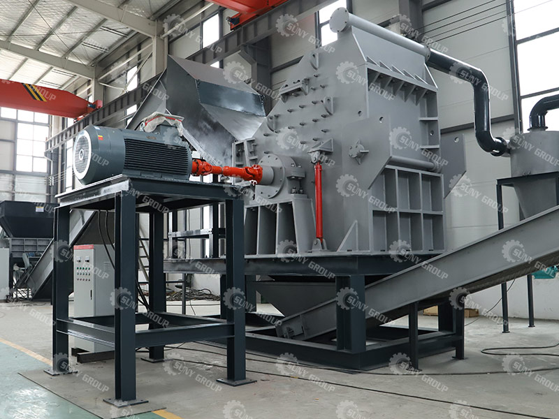 scrap metal crusher machine