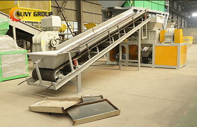 Double Shaft Shredder Ready to Be Delivered to Indian Customer