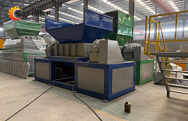 Three way catalytic converter shredder machine