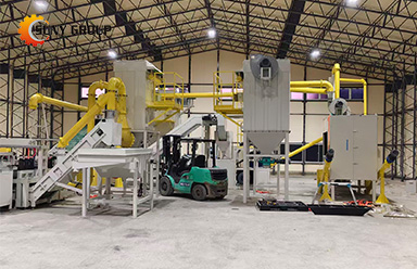 Photovoltaic Panel Recycling Equipment Under Installation in Japan