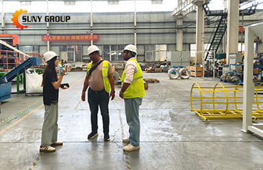 Indian Client Visits to Inspect Eddy Current Separator
