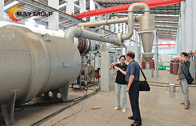 South Korean Client Witnesses Operation of Aluminum Can Carbonization Decoating Equipment